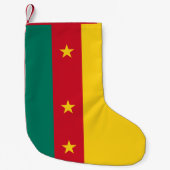Kerstkousen met de vlag van Kameroen Kleine Kerstsok (Voorkant)