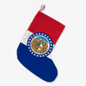 Kerstkousen met de vlag van Missouri Kleine Kerstsok (Voorkant (Hangend))