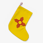 Kerstkousen met de vlag van New Mexico Kleine Kerstsok (Voorkant (Hangend))