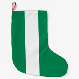 Kerstkousen met de vlag van Nigeria Kleine Kerstsok