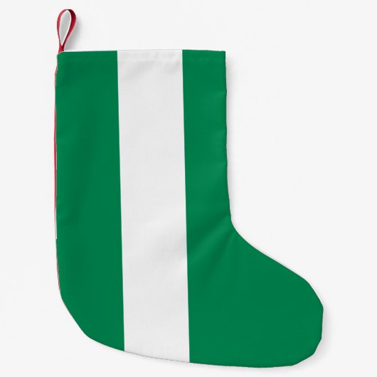 Kerstkousen met de vlag van Nigeria Kleine Kerstsok (Voorkant)