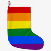 Kerstkousen met regenboogvlag van LGBT Kleine Kerstsok (Voorkant)