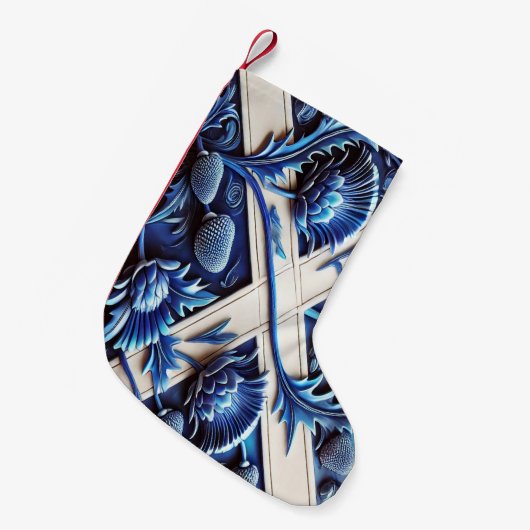 Kerstkousen met Schotse distels Kleine Kerstsok (Voorkant (Hangend))