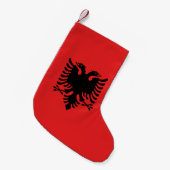 Kerstkousen met vlag van Albanië Kleine Kerstsok (Voorkant (Hangend))