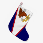 Kerstkousen met vlag van Amerikaans-Samoa Kleine Kerstsok (Voorkant (Hangend))