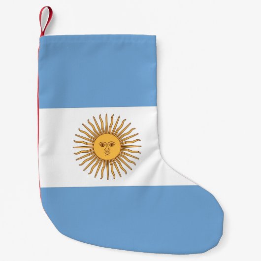 Kerstkousen met vlag van Argentinië Kleine Kerstsok (Voorkant)