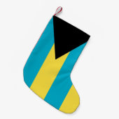 Kerstkousen met vlag van Bahama's Kleine Kerstsok (Voorkant (Hangend))