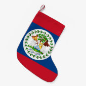 Kerstkousen met vlag van Belize Kleine Kerstsok (Voorkant (Hangend))