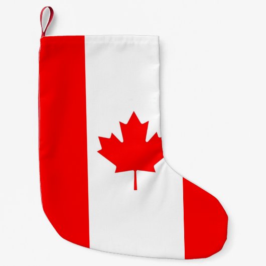 Kerstkousen met vlag van Canada Kleine Kerstsok (Voorkant)