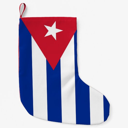 Kerstkousen met vlag van Cuba Kleine Kerstsok (Voorkant)