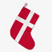 Kerstkousen met vlag van Denemarken Kleine Kerstsok (Voorkant (Hangend))