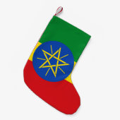 Kerstkousen met vlag van Ethiopië Kleine Kerstsok (Voorkant (Hangend))