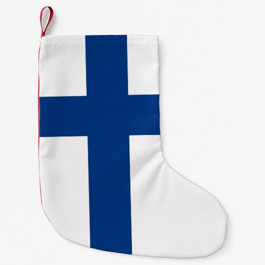Kerstkousen met vlag van Finland Kleine Kerstsok (Voorkant)