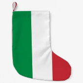 Kerstkousen met vlag van Italië Kleine Kerstsok (Voorkant)