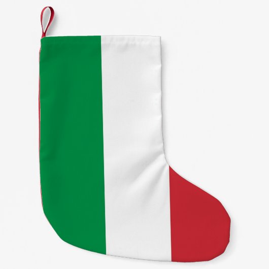 Kerstkousen met vlag van Italië Kleine Kerstsok (Voorkant)