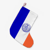 Kerstkousen met vlag van New York City Kleine Kerstsok (Voorkant (Hangend))