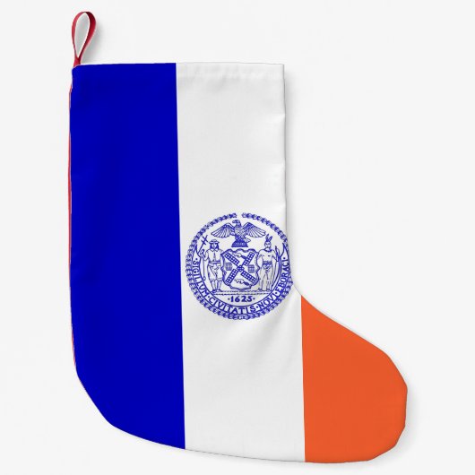 Kerstkousen met vlag van New York City Kleine Kerstsok (Voorkant)