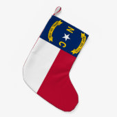 Kerstkousen met vlag van North Carolina Kleine Kerstsok (Voorkant (Hangend))
