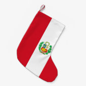 Kerstkousen met vlag van Peru Kleine Kerstsok (Voorkant (Hangend))