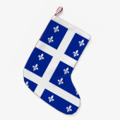 Kerstkousen met vlag van Quebec Kleine Kerstsok (Voorkant (Hangend))