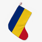 Kerstkousen met vlag van Roemenië Kleine Kerstsok (Voorkant (Hangend))
