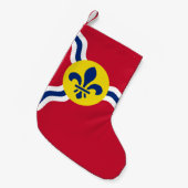 Kerstkousen met Vlag van St. Louis, USA Kleine Kerstsok (Voorkant (Hangend))