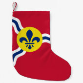 Kerstkousen met Vlag van St. Louis, USA Kleine Kerstsok (Voorkant)