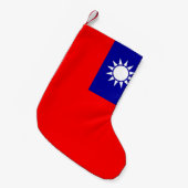 Kerstkousen met vlag van Taiwan Kleine Kerstsok (Voorkant (Hangend))
