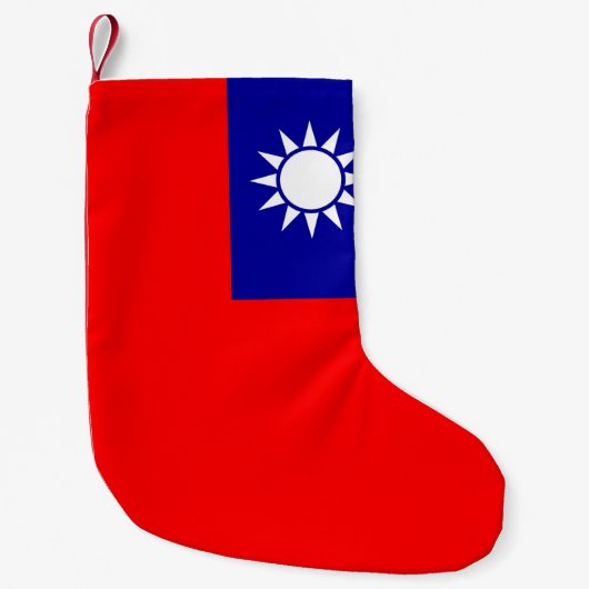 Kerstkousen met vlag van Taiwan Kleine Kerstsok (Voorkant)