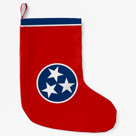 Kerstkousen met vlag van Tennessee Kleine Kerstsok (Voorkant)