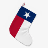 Kerstkousen met vlag van Texas Kleine Kerstsok (Voorkant (Hangend))