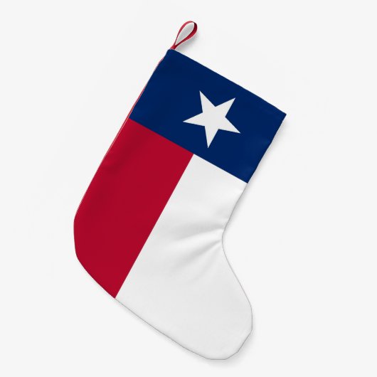 Kerstkousen met vlag van Texas Kleine Kerstsok (Voorkant (Hangend))