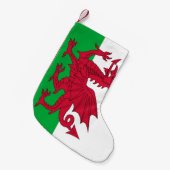 Kerstkousen met vlag van Wales Kleine Kerstsok (Voorkant (Hangend))