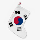 Kerstkousen met vlag van Zuid-Korea Kleine Kerstsok (Voorkant (Hangend))