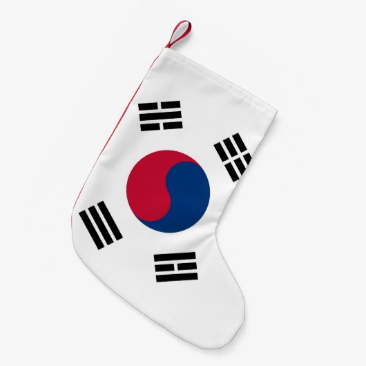 Kerstkousen met vlag van Zuid-Korea Kleine Kerstsok (Voorkant (Hangend))