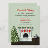 Kerstkousen opgehangen met zorg Kaart (Voorkant / Achterkant)