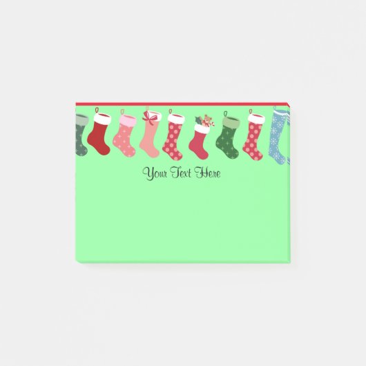 Kerstkousen  Sjabloon Post-it® Notes (Voorkant)