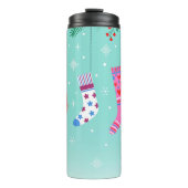 Kerstkousen Thermische Tumbler Thermosbeker (Voorkant)