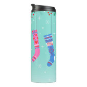 Kerstkousen Thermische Tumbler Thermosbeker (Geroteerd rechts)