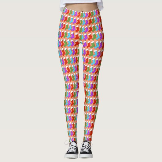 Kerstkousen Vrouwen Leggings (Voorkant)