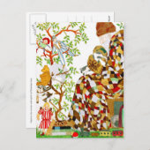 Kerstkousen vullen feestdagenkaart (Voorkant / Achterkant)