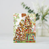 Kerstkousen vullen feestdagenkaart (Staand voorkant)