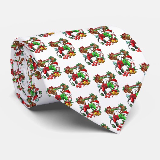 Kerstkraag Stropdas (Opgerold)
