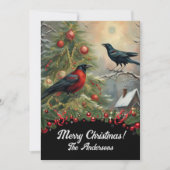 Kerstkraai 5, Vrolijk Kerstfeest! kerstkaart Kaart (Voorkant)