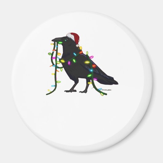 Kerstkraai Het Is Seizoen Magneet (Voorkant)