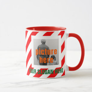 KERSTKRAAMPJE OP MAAT RODE WITTE GEpersonaliseerd Mok