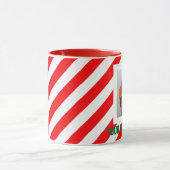 KERSTKRAAMPJE OP MAAT RODE WITTE GEpersonaliseerd Mok (Midden)