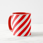 KERSTKRAAMPJE OP MAAT RODE WITTE GEpersonaliseerd Mok (Voorkant links)