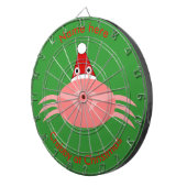 kerstkrab aangepast kunstbord dartbord (Voorkant Rechts)