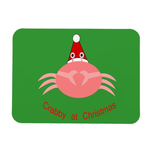 kerstkrab aangepast magneet (Horizontaal)